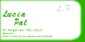 lucia pal business card