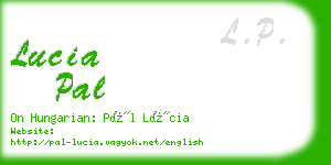 lucia pal business card